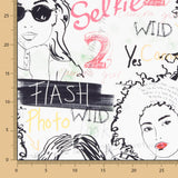 Satén Poliéster Rostros - Ribes y Casals