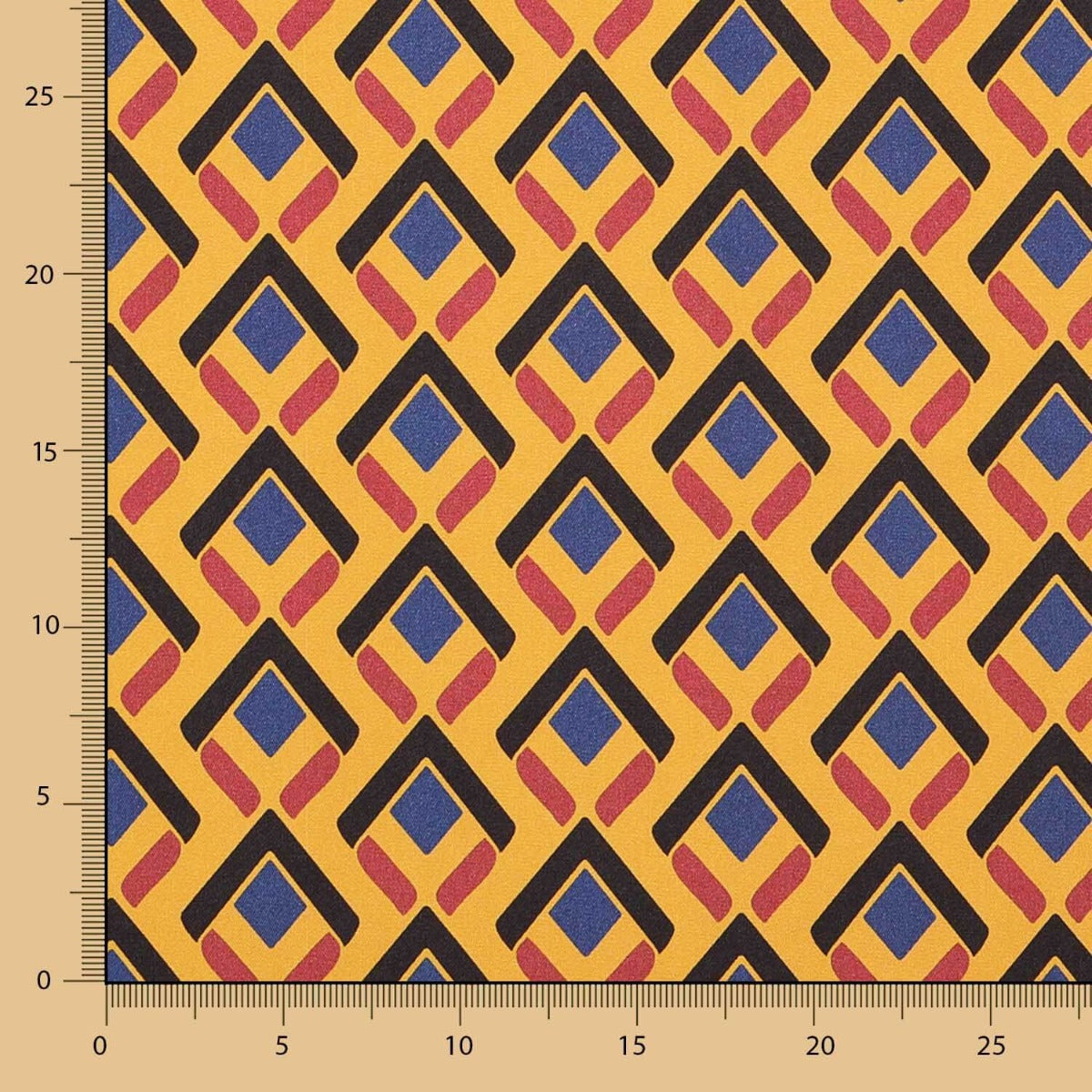Satén Poliéster Étnico Mokka - Ribes y Casals