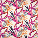 Satén Seda Natural Estampado Floral Fucsias - Ribes y Casals