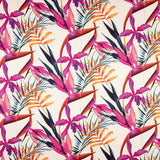 Satén Seda Natural Estampado Floral Fucsias - Ribes y Casals