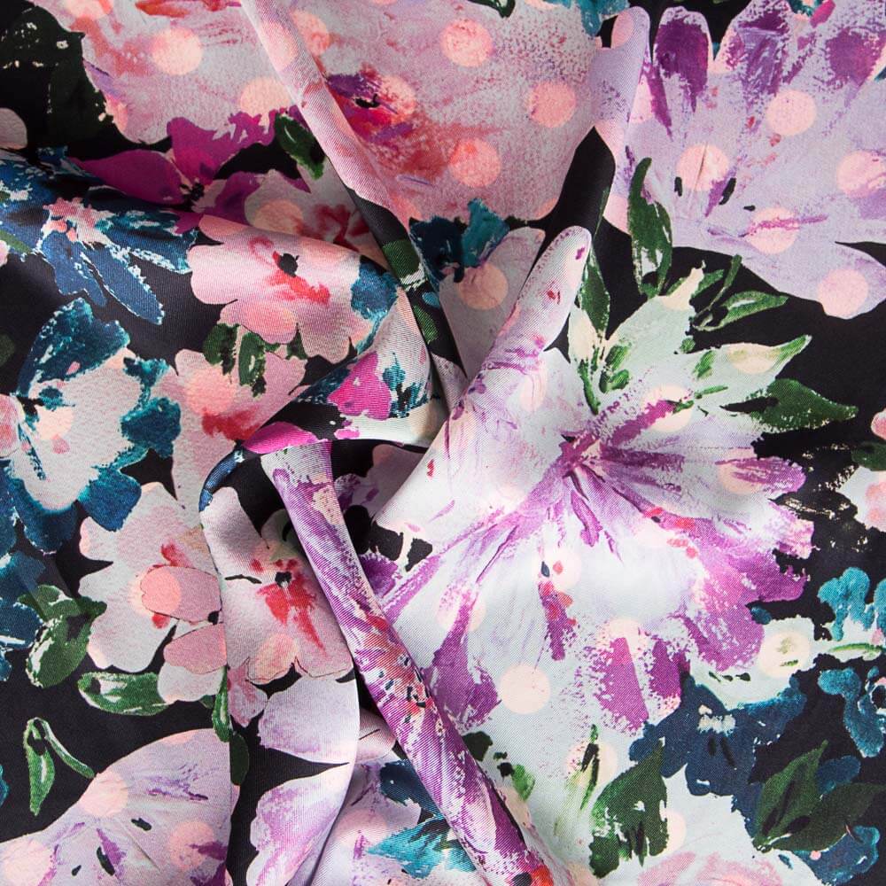 Satén Sedoso Folk Lavanda - Ribes y Casals