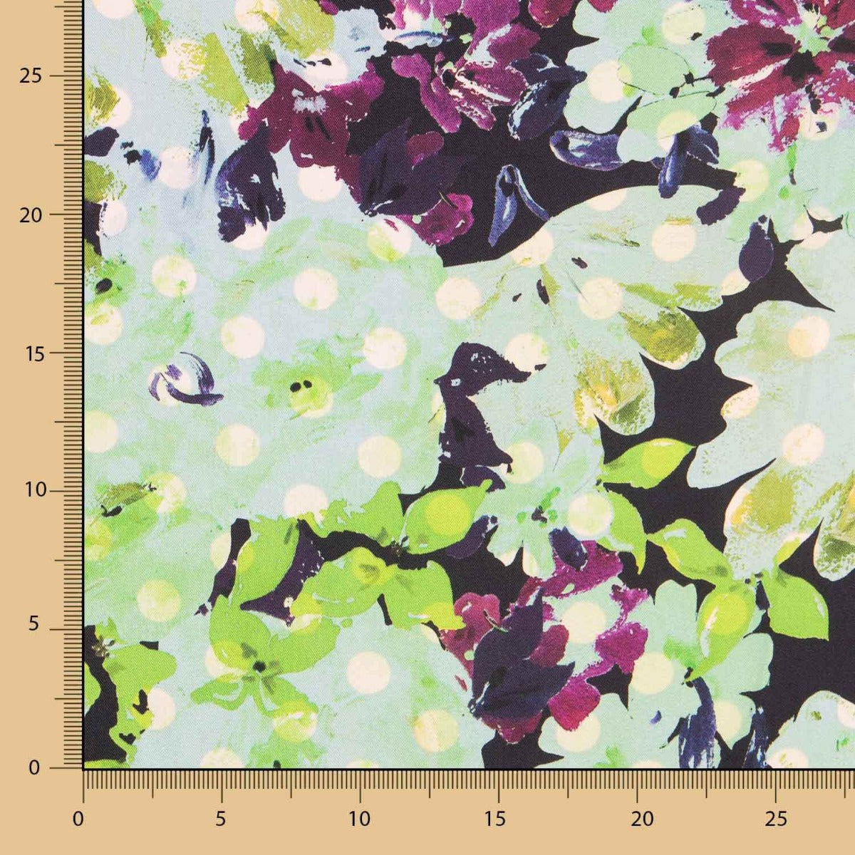 Satén Sedoso Folk Verde - Ribes y Casals