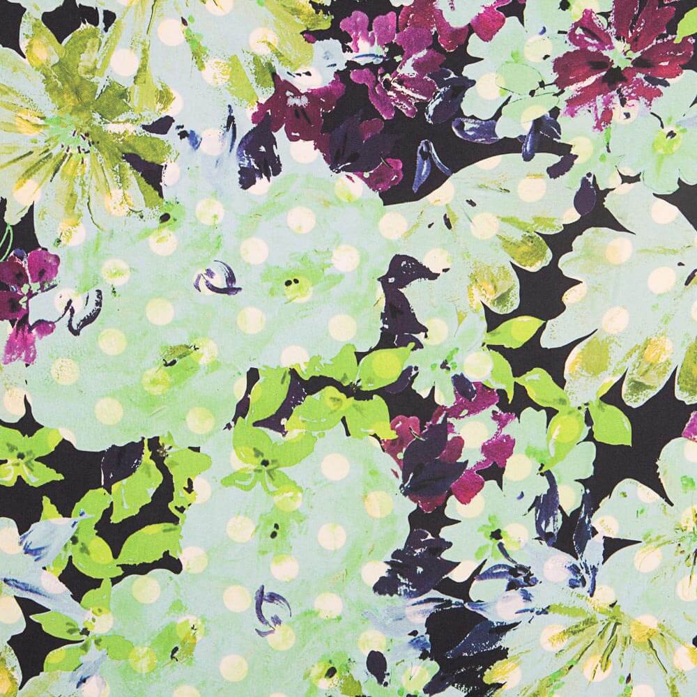 Satén Sedoso Folk Verde - Ribes y Casals