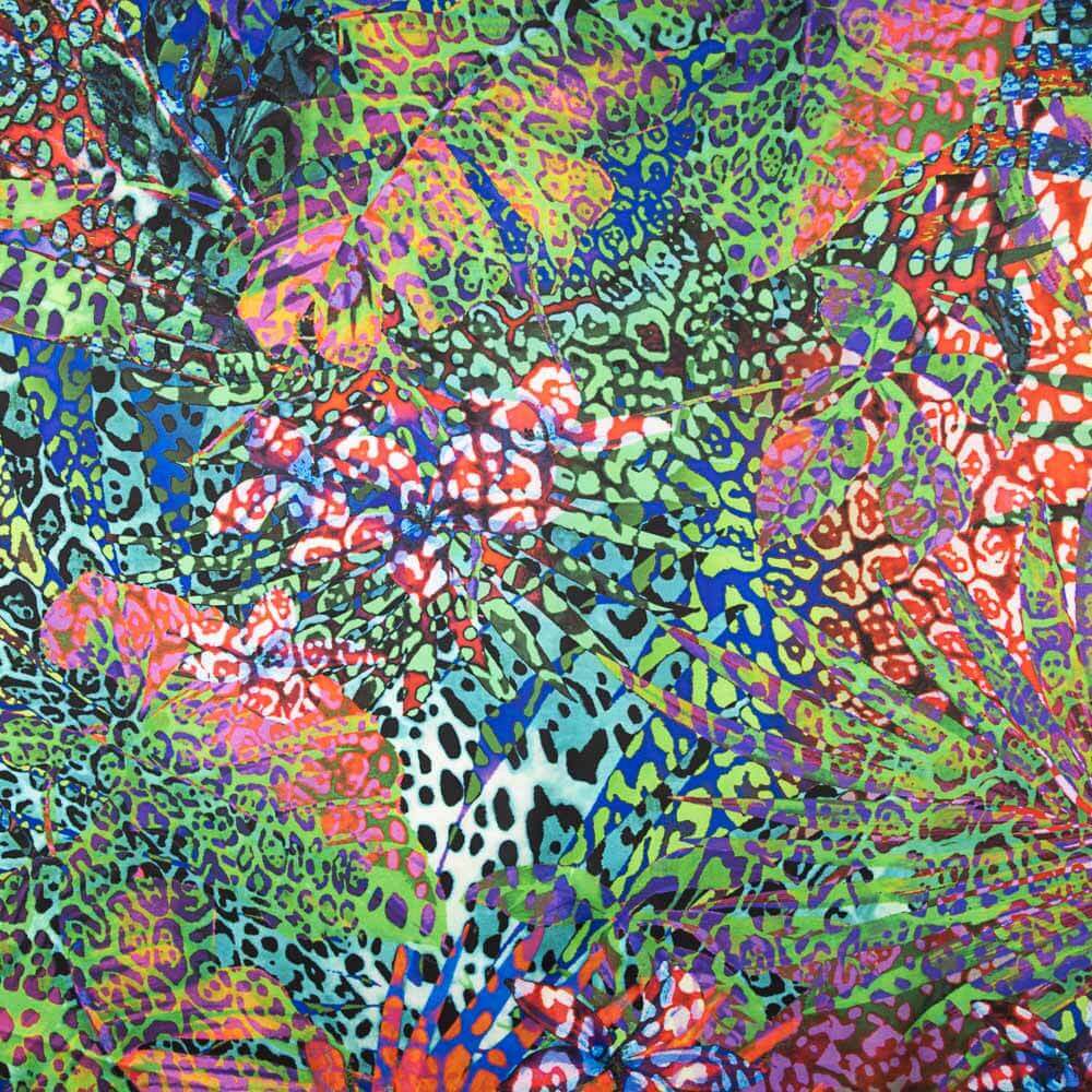 Satén Spandex Animal Print Multicolor - Ribes y Casals
