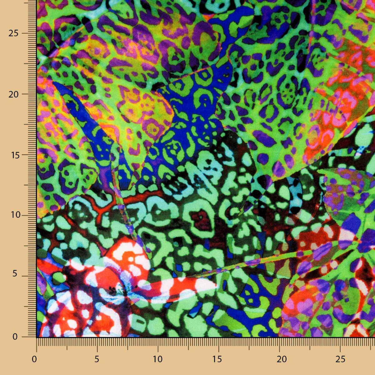 Satén Spandex Animal Print Multicolor - Ribes y Casals