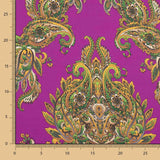 Satén Spandex Dibujo Brocado Fucsia - Ribes y Casals