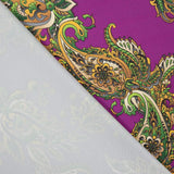 Satén Spandex Dibujo Brocado Fucsia - Ribes y Casals