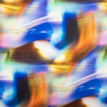 Satén Spandex Difuminado Azul - Ribes y Casals