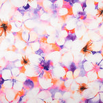 Satén Spandex Flor Malva - Ribes y Casals