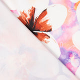 Satén Spandex Flor Malva - Ribes y Casals