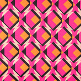 Satén Spandex Geo Maxi Fucsia - Ribes y Casals