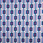 Satén Spandex Geométrico Azul - Ribes y Casals