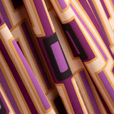 Satén Spandex Geométrico Magenta - Ribes y Casals