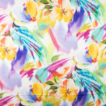 Satén Spandex Maxi Flor Dibujo Amarillo - Ribes y Casals