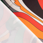 Satén Spandex Ondas Naranjas - Ribes y Casals