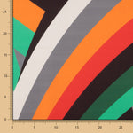 Satén Spandex Rayados Naranjas - Ribes y Casals