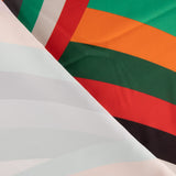 Satén Spandex Rayados Naranjas - Ribes y Casals