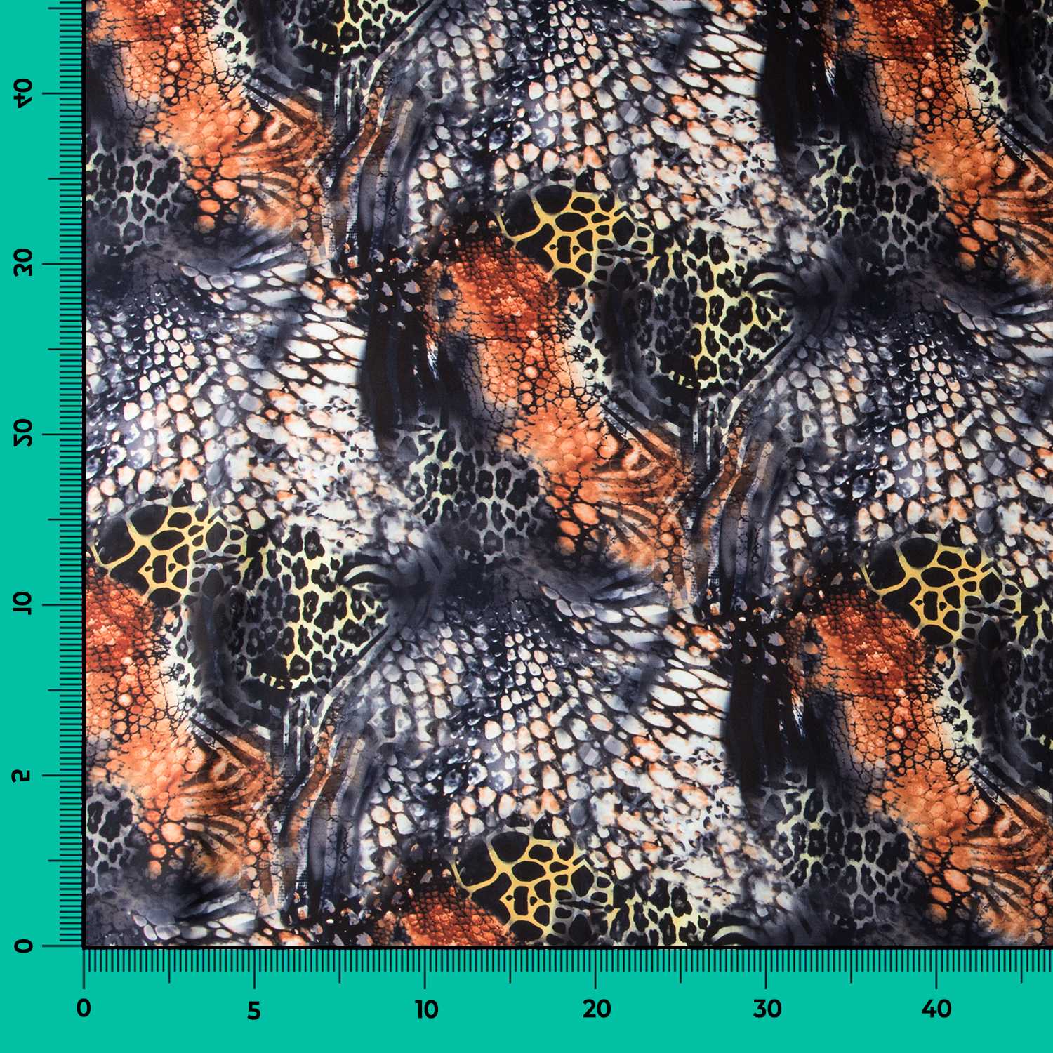 Satén Animal Print Cobre - Ribes y Casals