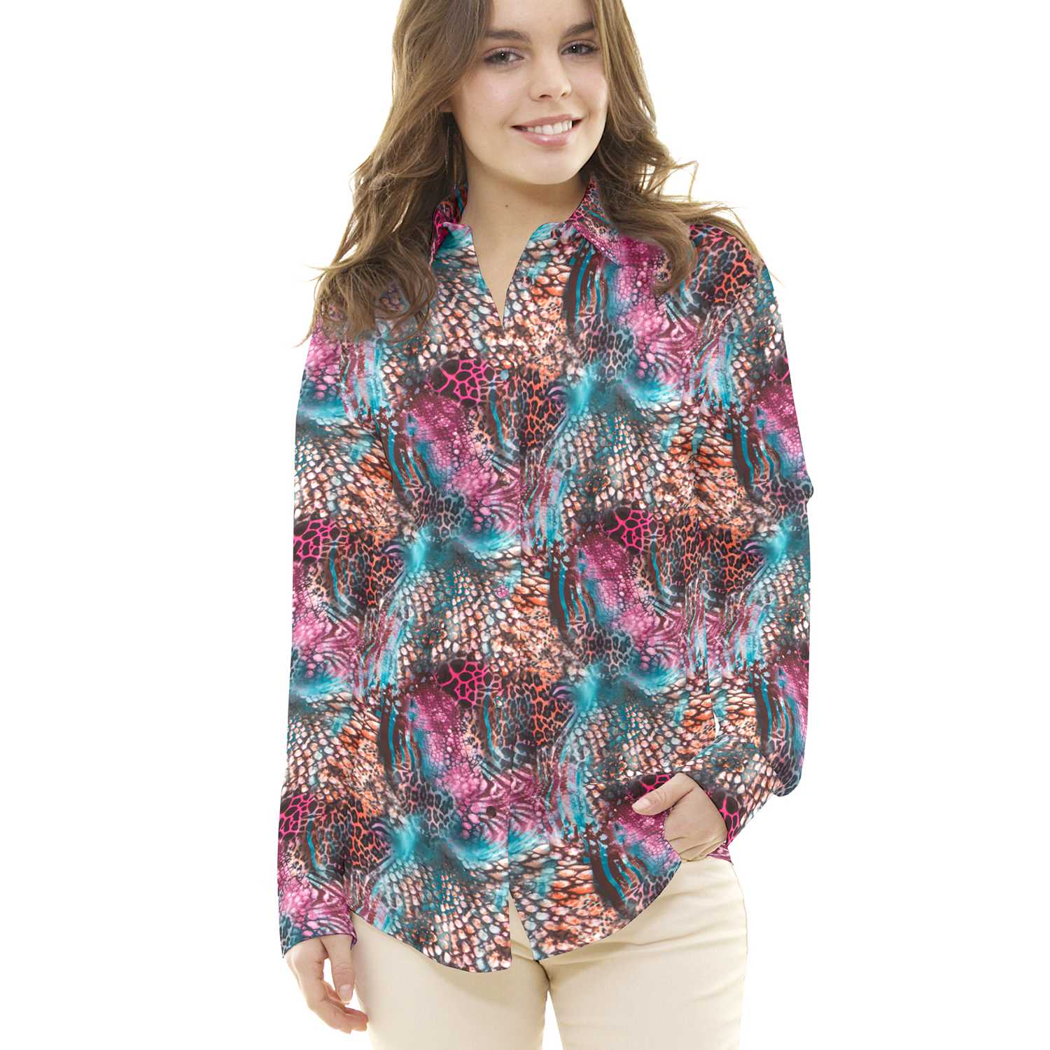 Satén Animal Print Lila - Ribes y Casals