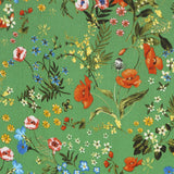 Satén Bambula Floral Verde - Ribes y Casals