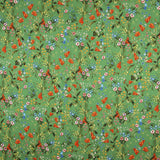 Satén Bambula Floral Verde - Ribes y Casals