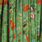 Satén Bambula Floral Verde - Ribes y Casals