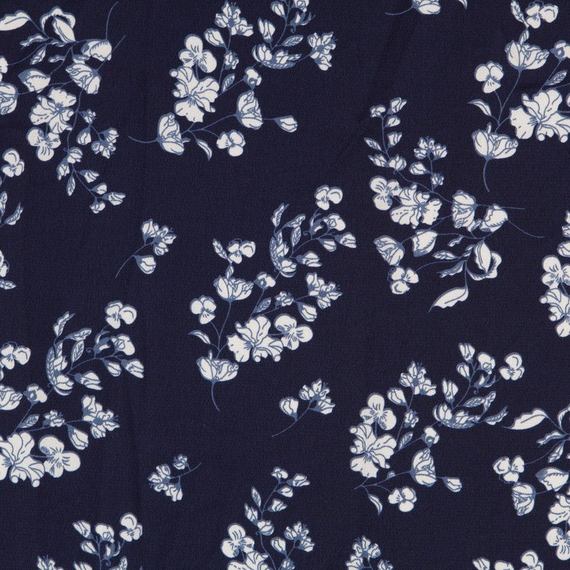 Satén Bouquet Azul Marino - Ribes y Casals