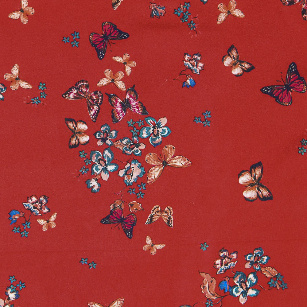 Satén Butterfly Roja - Ribes y Casals