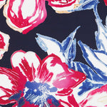 Satén Estampado Botanic Negro - Ribes y Casals
