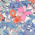 Satén Estampado Flores Denim - Ribes y Casals