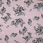 Satén Estampado Hoja Rosa - Ribes y Casals