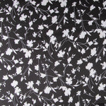 Satén Estampado Hojas Blancas - Ribes y Casals