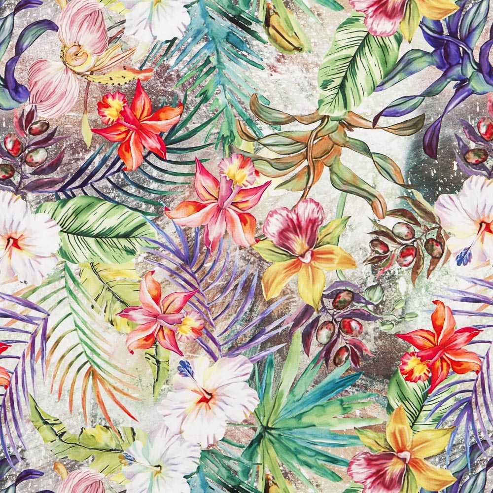 Satén Estampado Paradise Multicolor - Ribes y Casals