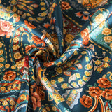 Satén Flor Malasia Esmeralda - Ribes y Casals