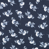 Satén Floral Fondo Azul - Ribes y Casals