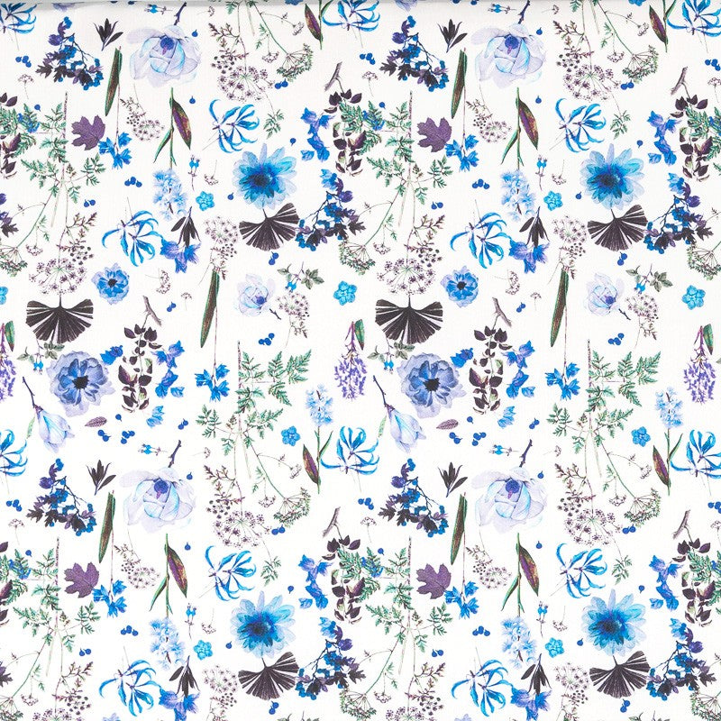Satén Kimono Summer Azul - Ribes y Casals
