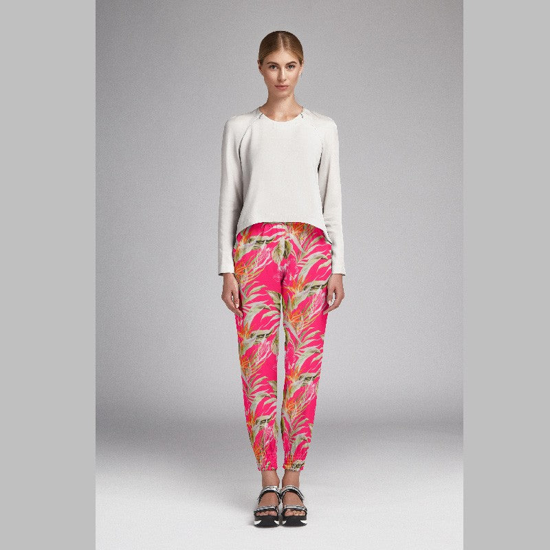 Satén Kimono Tropical Fucsia - Ribes y Casals
