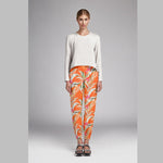 Satén Kimono Tropical Naranja - Ribes y Casals