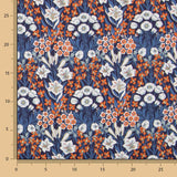 Satén Liberty London Bouquet Azul - Ribes y Casals