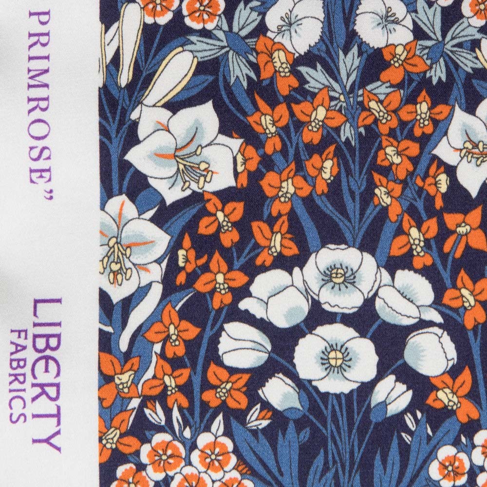 Satén Liberty London Bouquet Azul - Ribes y Casals