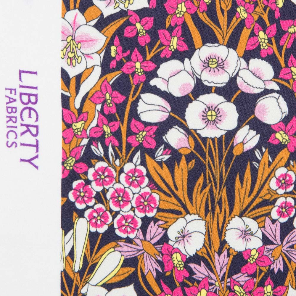 Satén Liberty London Bouquet Fucsia - Ribes y Casals