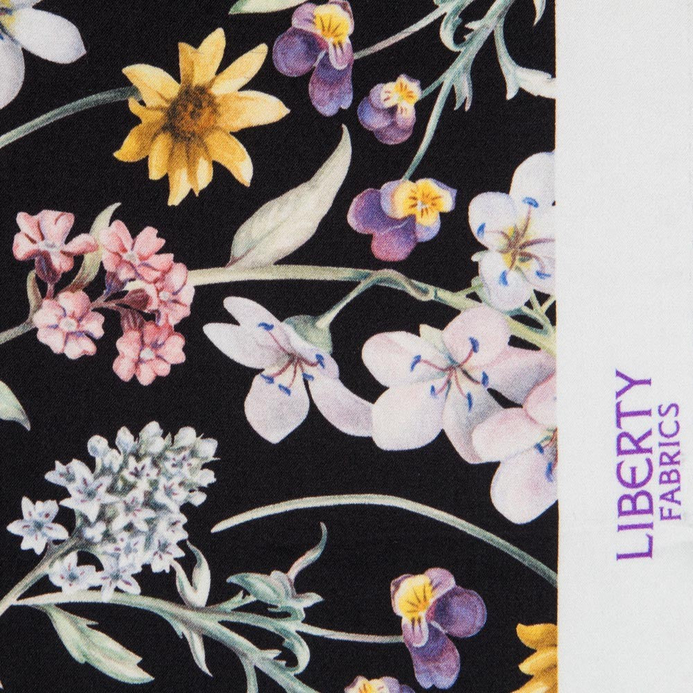 Satén Liberty London Forest Negro - Ribes y Casals