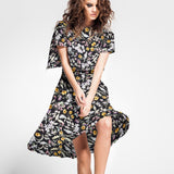 Satén Liberty London Forest Negro - Ribes y Casals