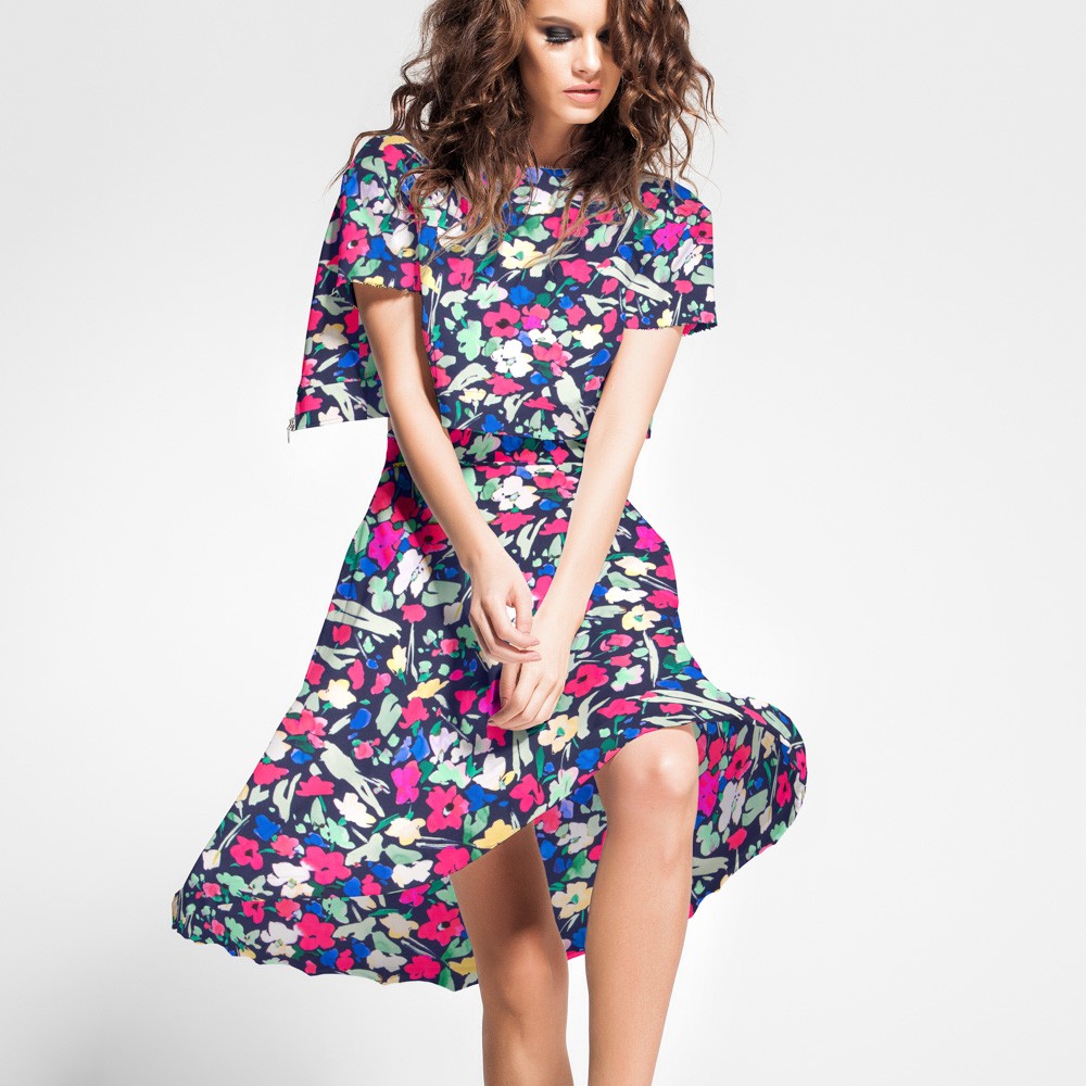 Satén Liberty London Pétalos Fucsia - Ribes y Casals