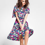 Satén Liberty London Pétalos Fucsia - Ribes y Casals