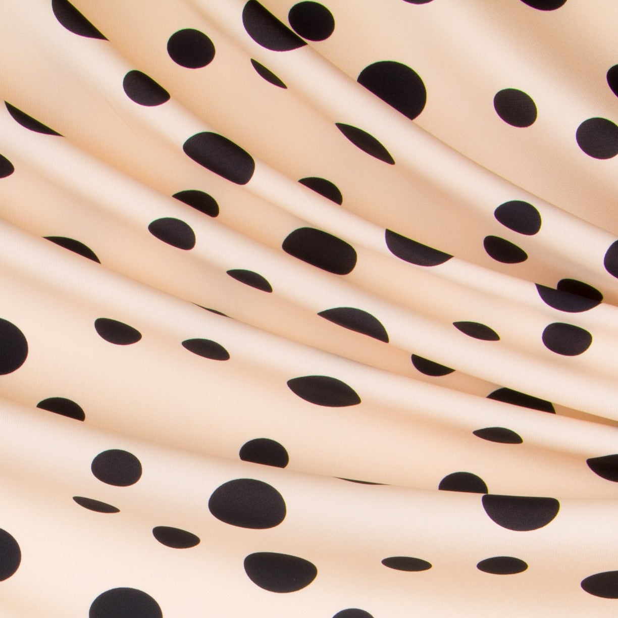 Satén Lunares Crema - Ribes y Casals