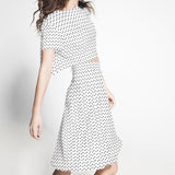 Satén Lunares Fondo Blanco - Ribes y Casals