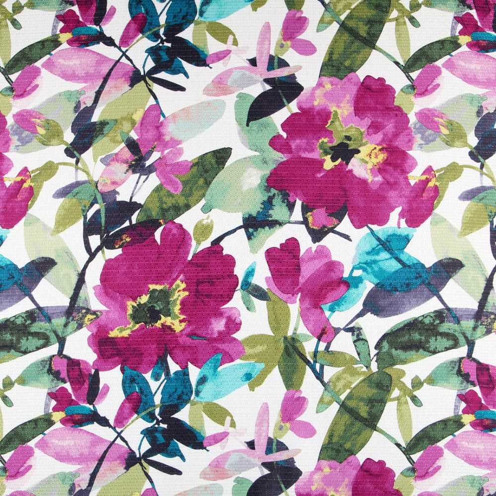 Satén Lúrex Floral Buganvilla - Ribes y Casals