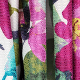 Satén Lúrex Floral Buganvilla - Ribes y Casals