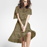 Satén Mate Leopardo Camel - Ribes y Casals